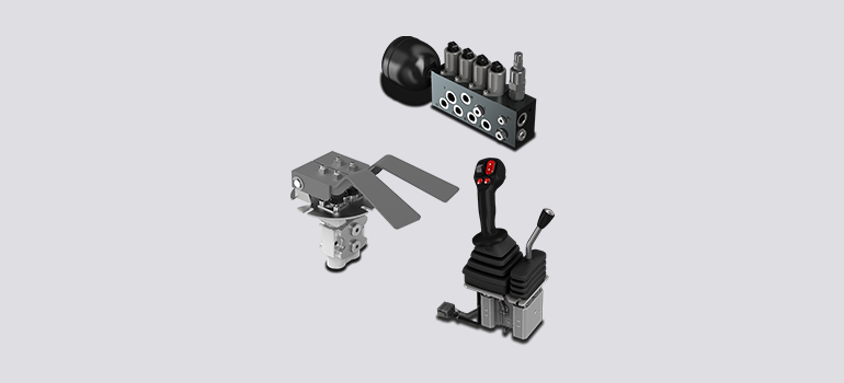 Hydraulic remote controls and Feed units